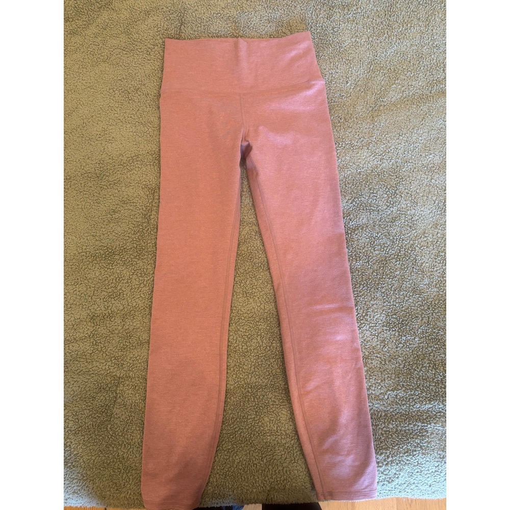 Vuori Clean Elevation Leggings Heathered Rose Pink High Rise Yoga Pants XS